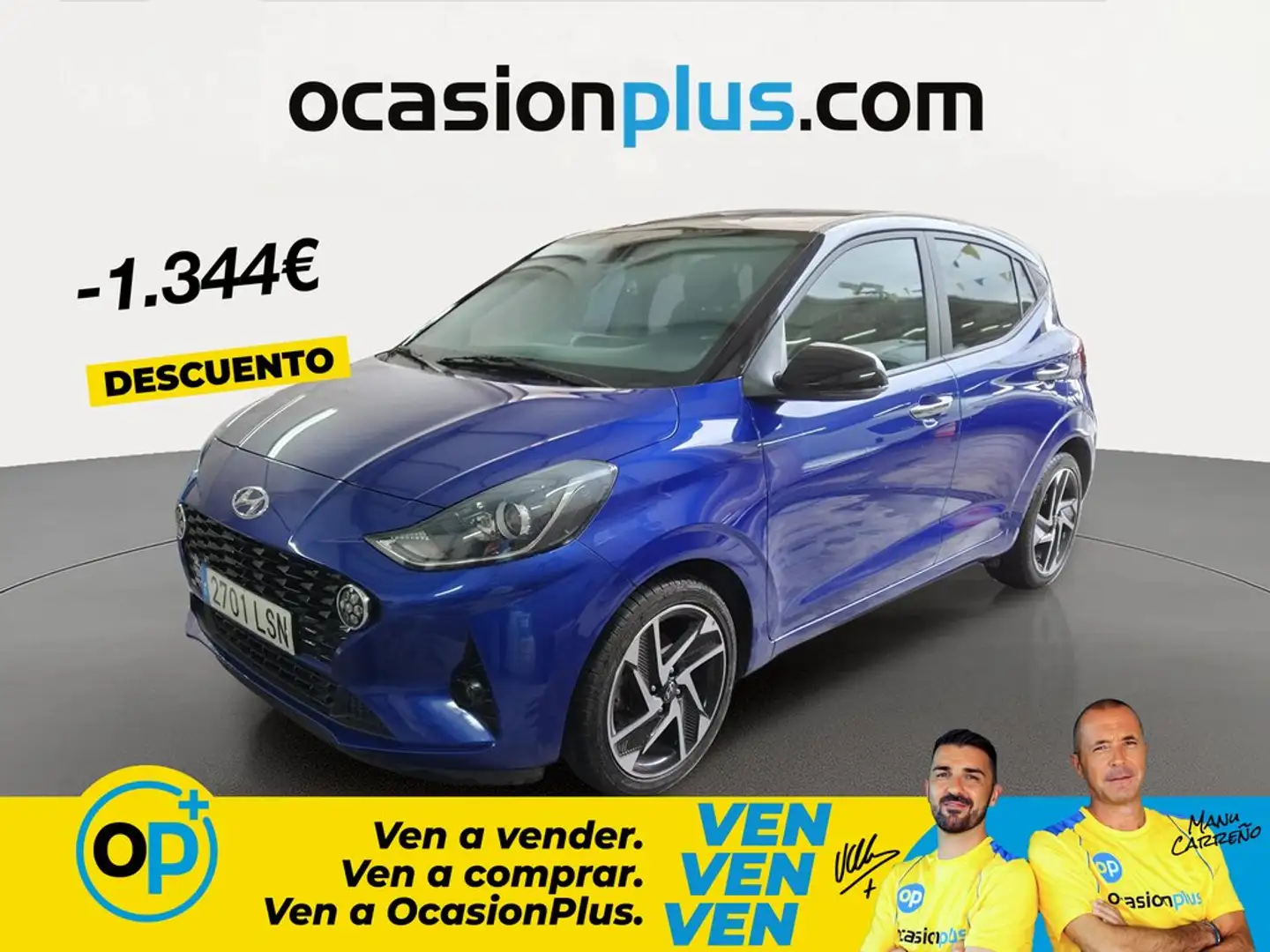 Hyundai i10 1.2 MPI Tecno 2C Aut. Azul - 1