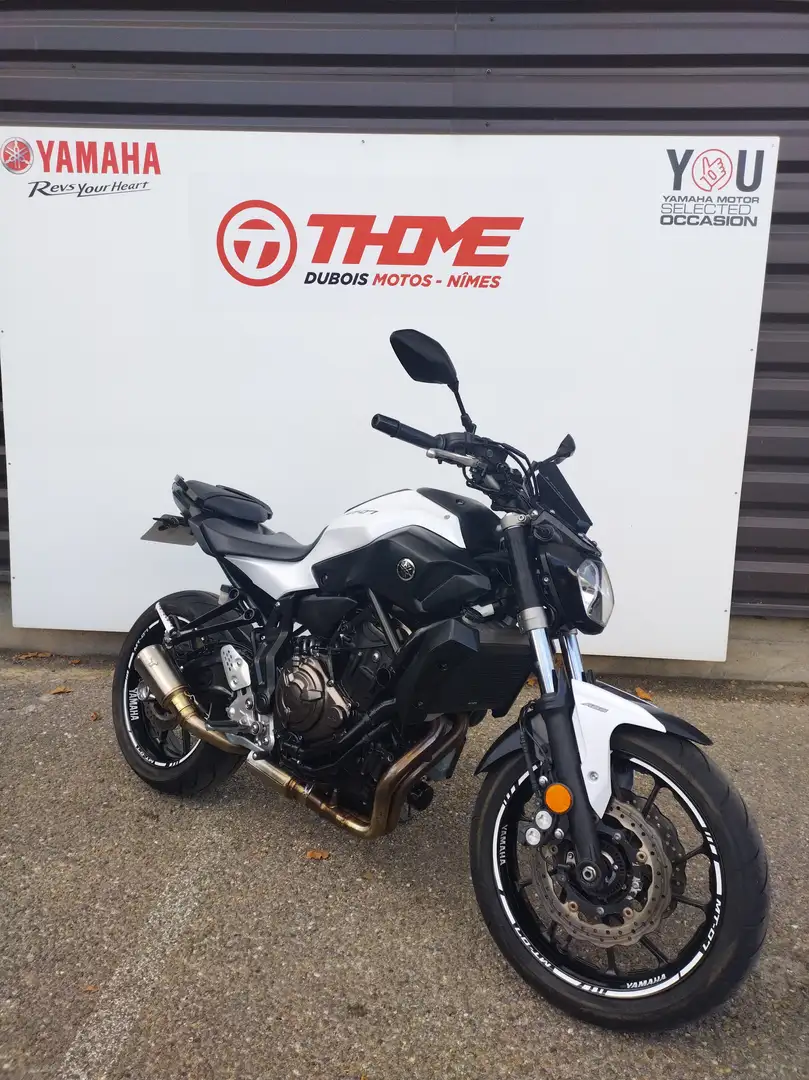Yamaha MT-07 Blanc - 2