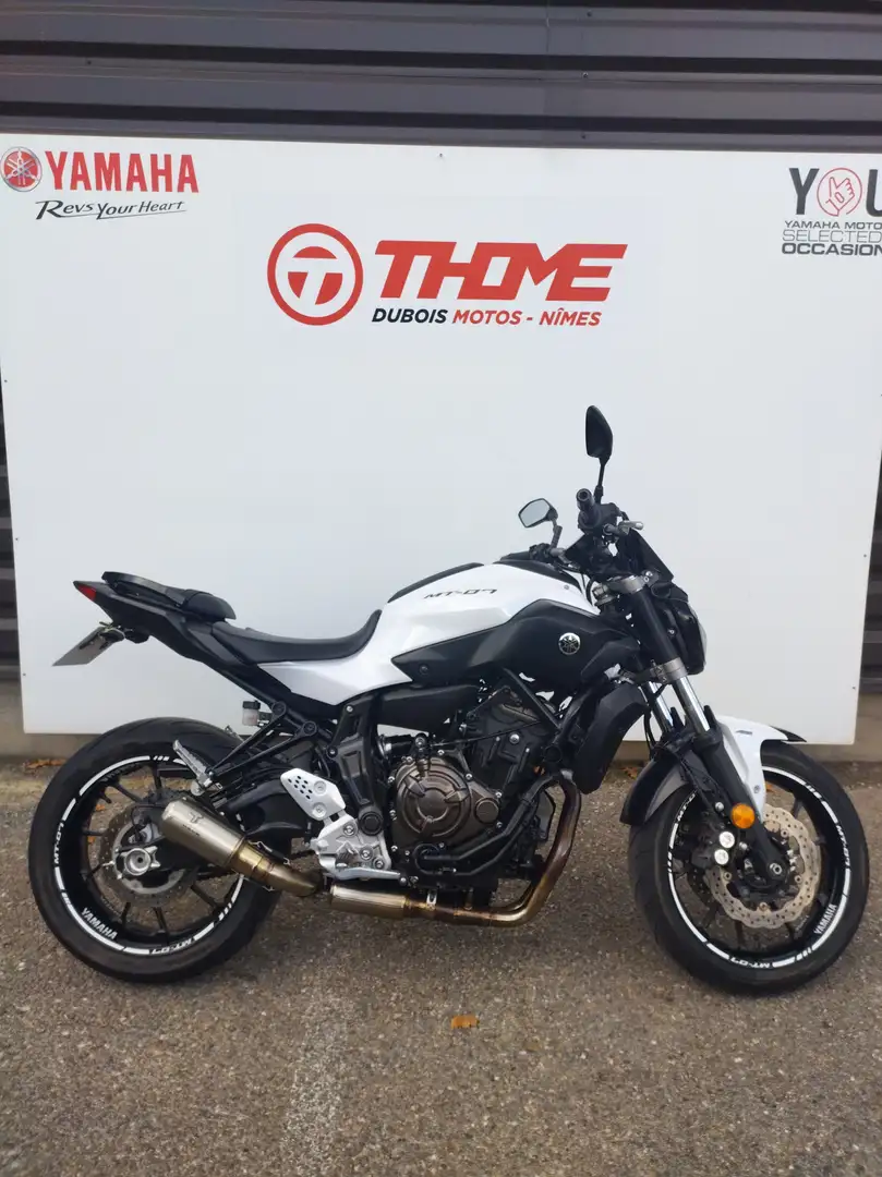 Yamaha MT-07 Blanc - 1