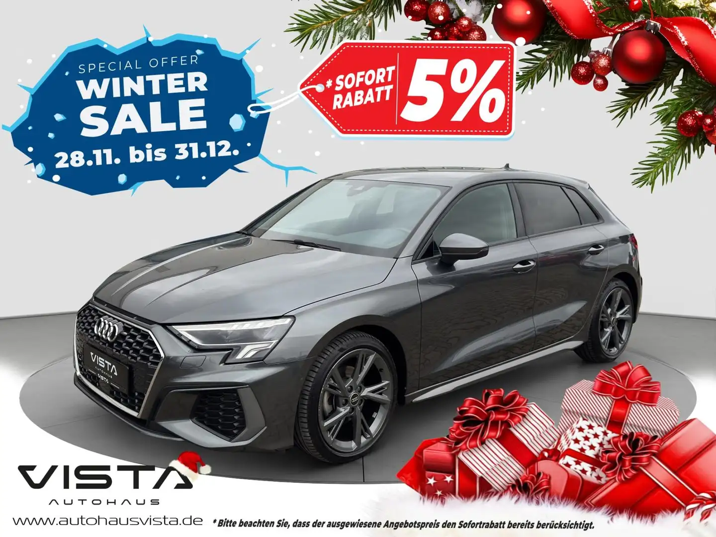 Audi A3 35 2.0 TDI*VIRTUAL*S-LINE*APP-CAR*SHZ*NAVI* Gris - 1