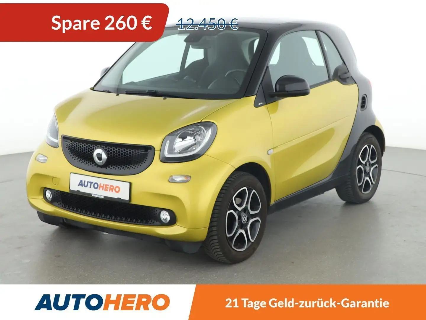 smart forTwo 0.9 Turbo Basis Prime Aut.*TEMPO*SHZ* Gelb - 1