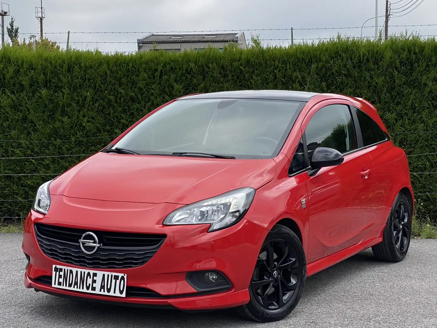 Opel Corsa 1.0 Turbo OPC-Line - Black Edition ! Rood - 1