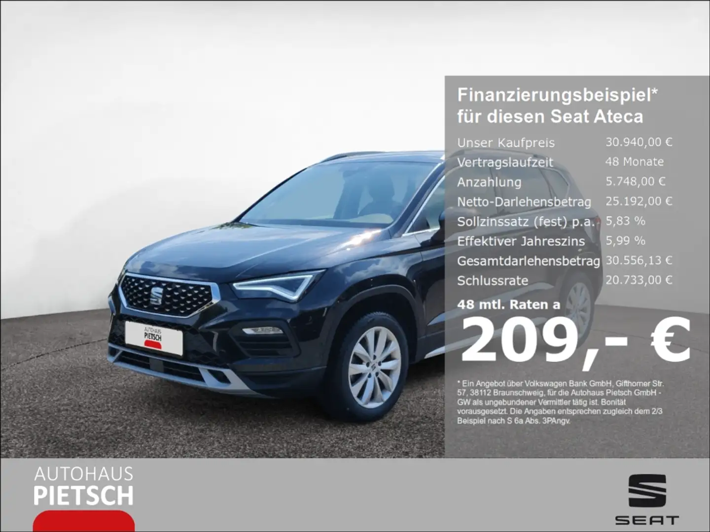 SEAT Ateca 1.5 TSI DSG Xperience AHK ACC DigCockpit Schwarz - 1