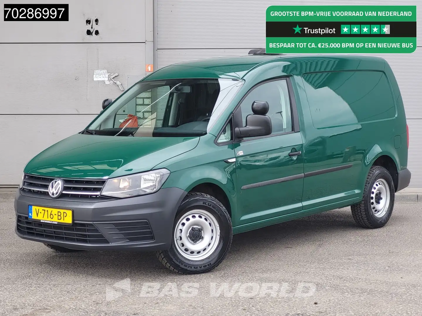 Volkswagen Caddy Maxi 110PK 4Motion 4x4 L2H1 Trekhaak Airco Cruise Groen - 1