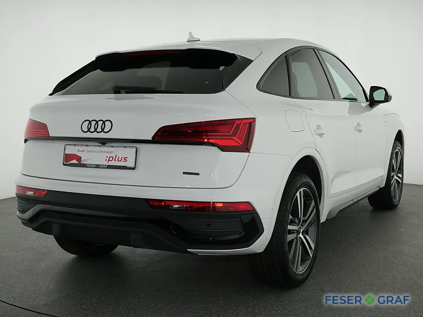 Audi Q5 Sportback 40 TFSI S Line Pano,Navi,Matrix,ACC Blanc - 2