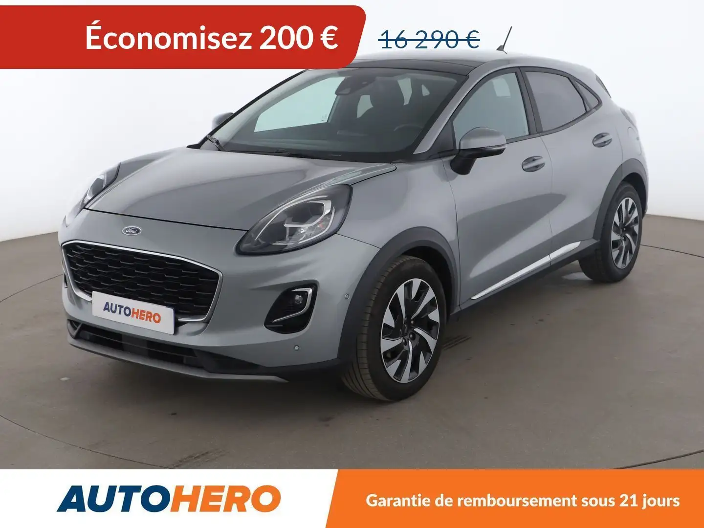 Ford Puma 1.0 Flexifuel mHEV Titanium BVM6 Gris - 1