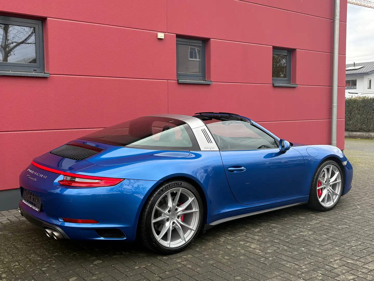 Porsche 991 TARGA 4S PDK FACELIFT LEDER NAVI KAMERA 1-HAND TOP Bleu - 1