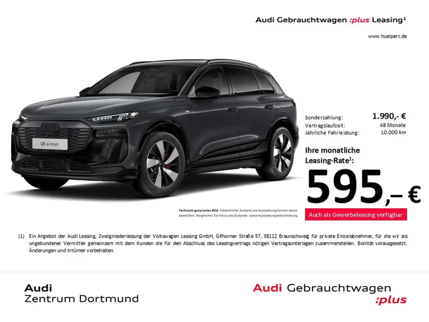 Audi Q6 e-tron performance S LINE PANO B&O 360CAM 20Z Grau - 1