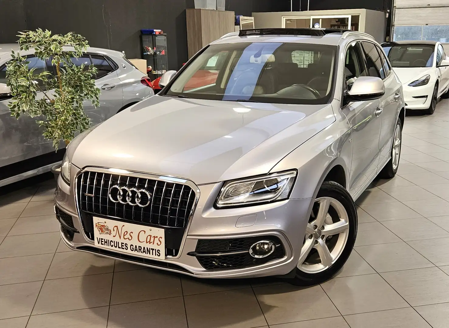 Audi Q5 2.0 TDi QUATTRO S-LINE S TRONIC,TOIT PANO,GAR 1 AN Grijs - 1