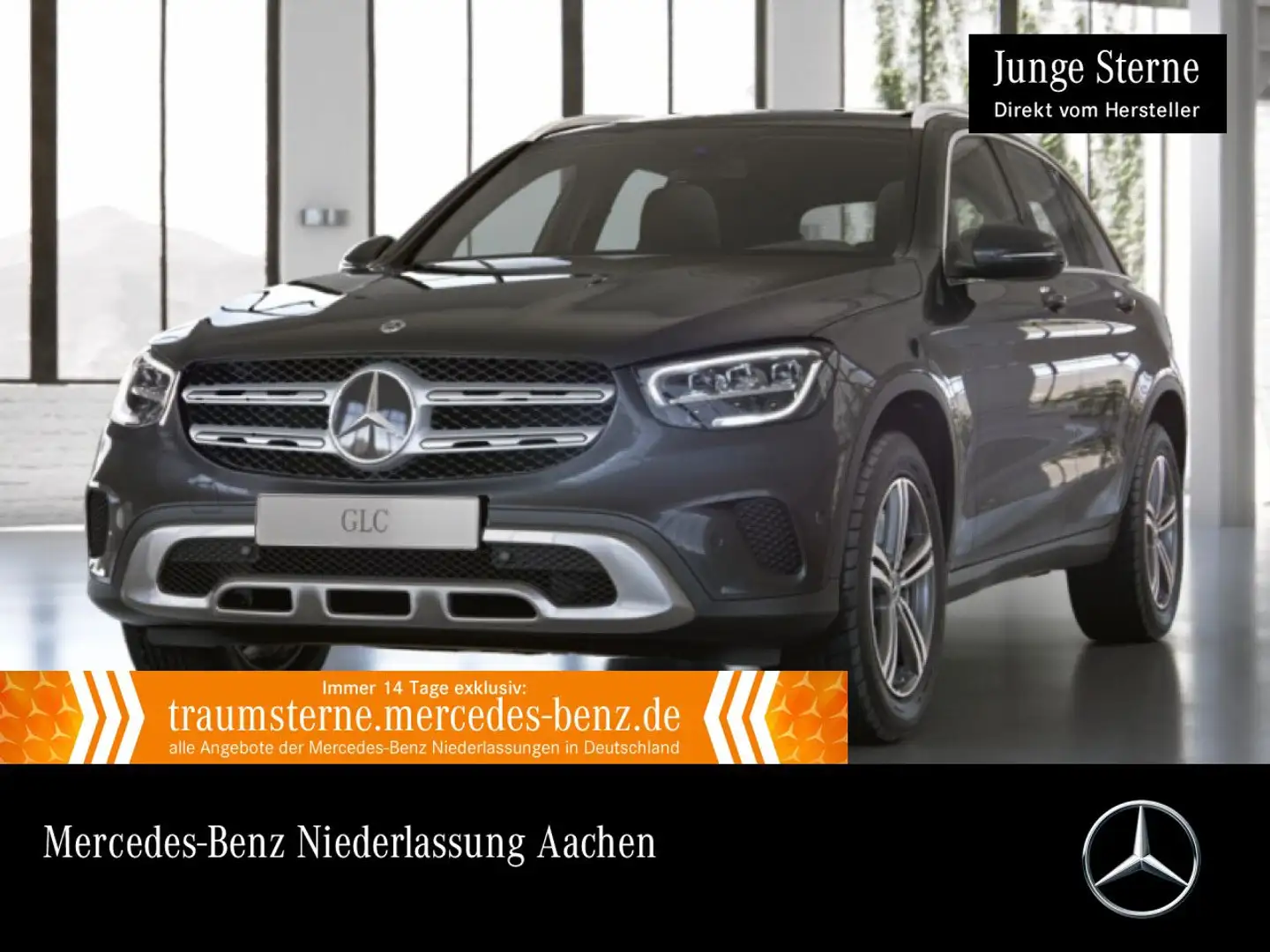 Mercedes-Benz GLC 300 de 4M PANO+LED+KAMERA+KEYLESS+9G Gris - 1