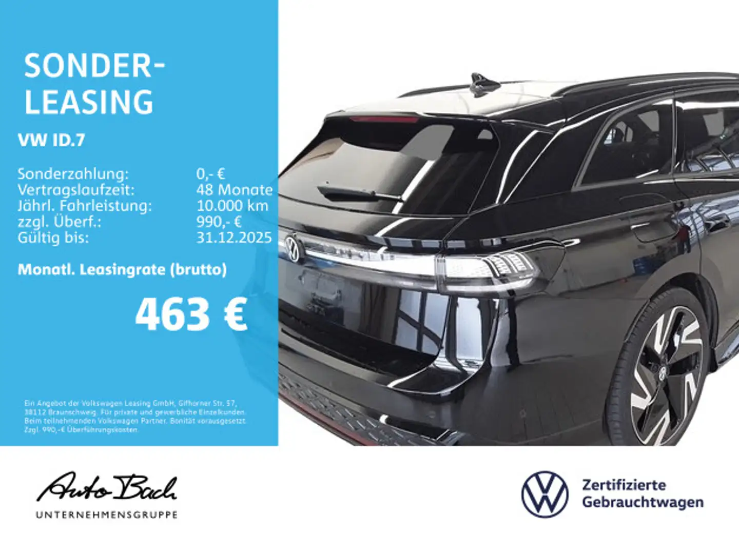 Volkswagen ID.7 Tourer GTX, Panoramadach, LED-Matrix, Navi, Schwarz - 2