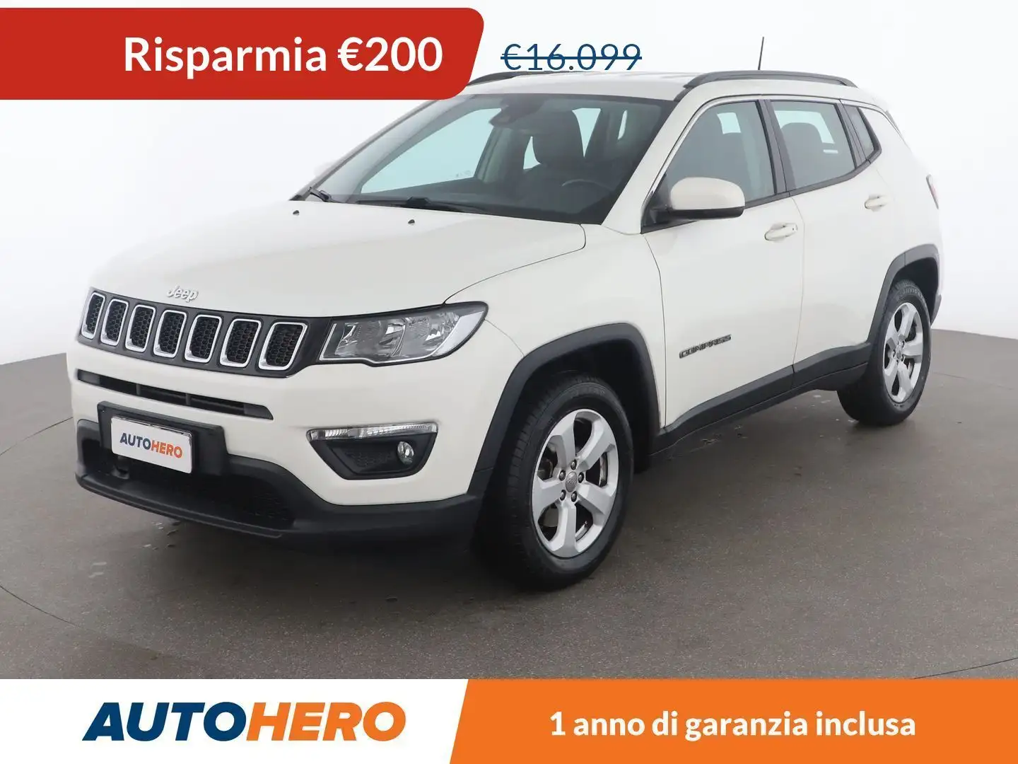 Jeep Compass 1.4 M-Air Longitude Blanc - 1