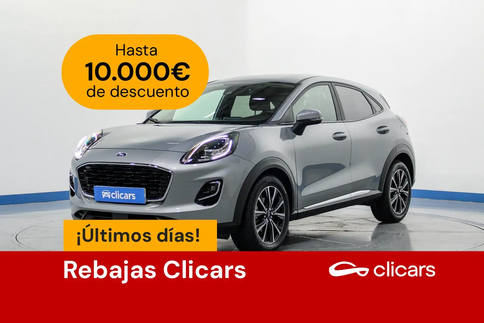 Ford Puma 1.0 EcoBoost MHEV Titanium Aut. 125 Plateado - 1