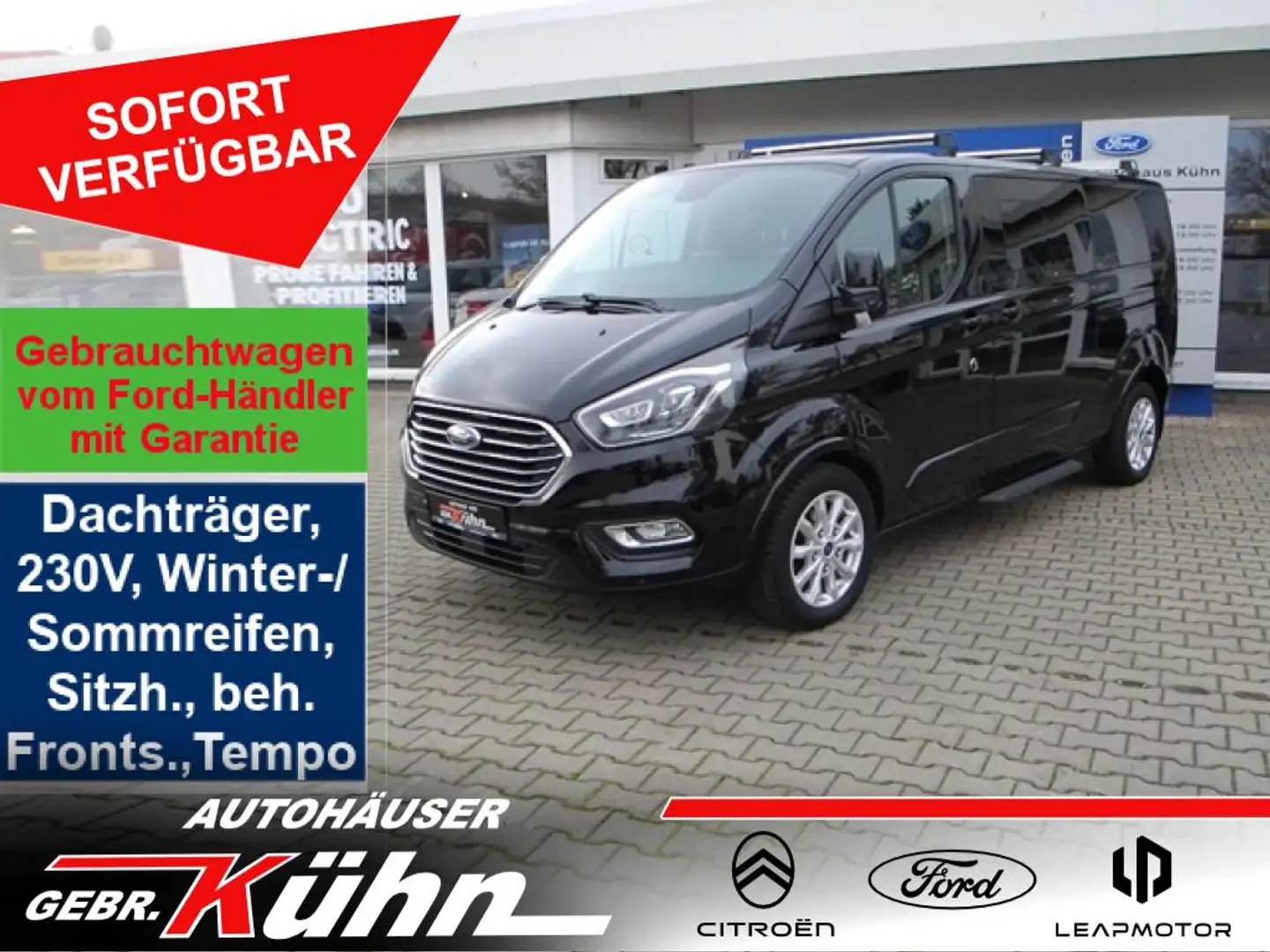 Ford Tourneo Custom L2 Titanium - Xenon, SYNC3, AHK, WR, Dachträger Schwarz - 1