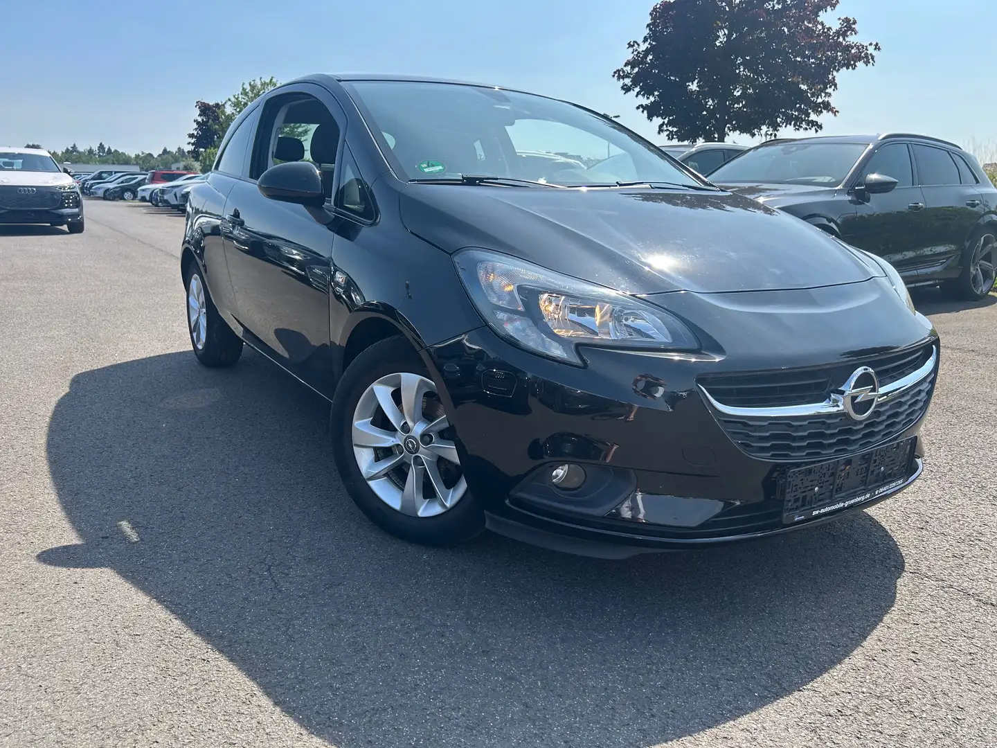 Opel Corsa E Active Top Ausstattung / 24 Mo. Garantie Zwart - 1