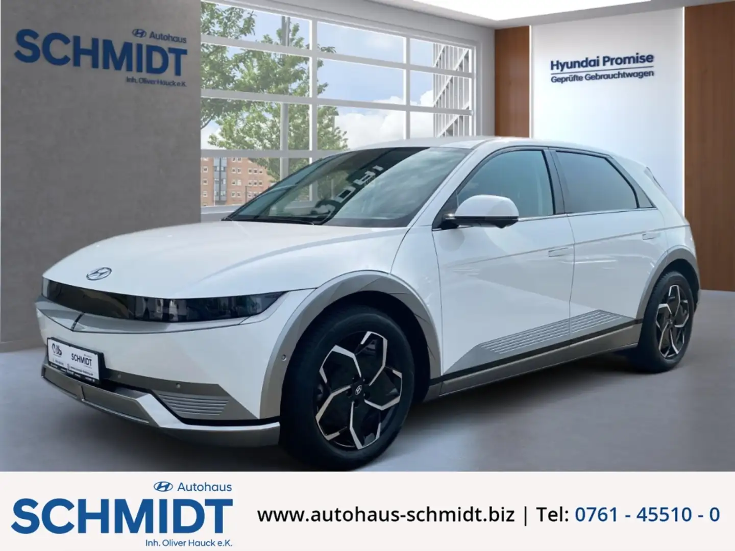 Hyundai IONIQ 5 Uniq Elektro 77 HUD Navi Digit.-Cockpit Soundsyste Blanc - 1