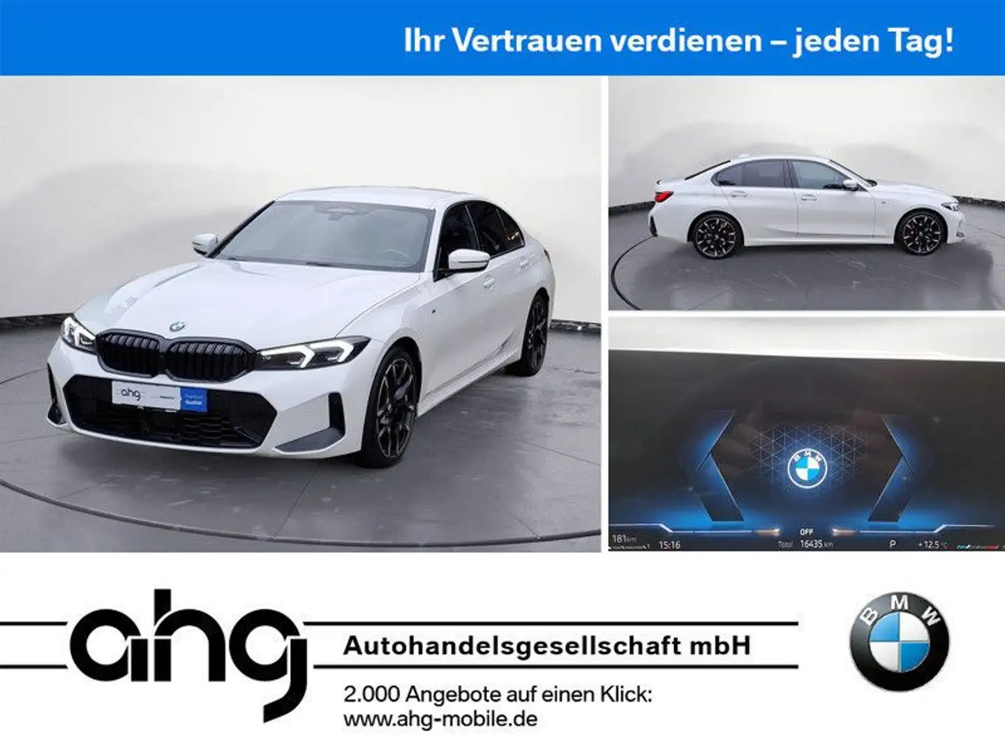 BMW 320 d xDrive Automatik Navi Tempom.aktiv Bluetoot Weiß - 1