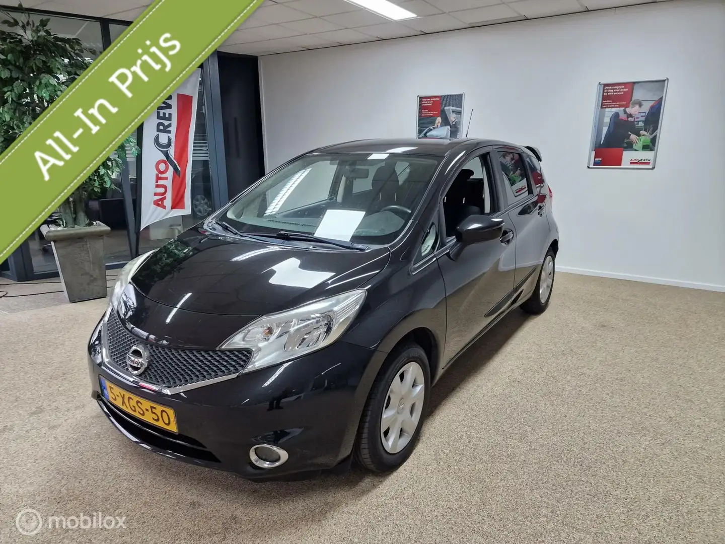 Nissan Note 1.2 Acenta, Incl nieuwe Apk en Grote beurt Zwart - 1
