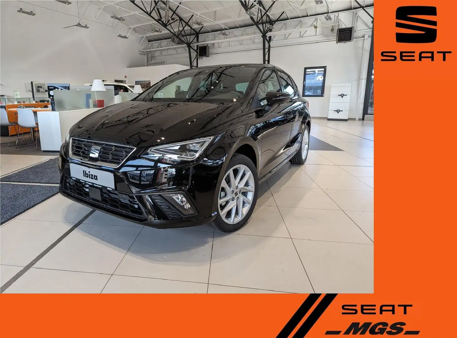 SEAT Ibiza 1.0 TSI FR #ACC #FullLink #Navi #VollLED Schwarz - 1
