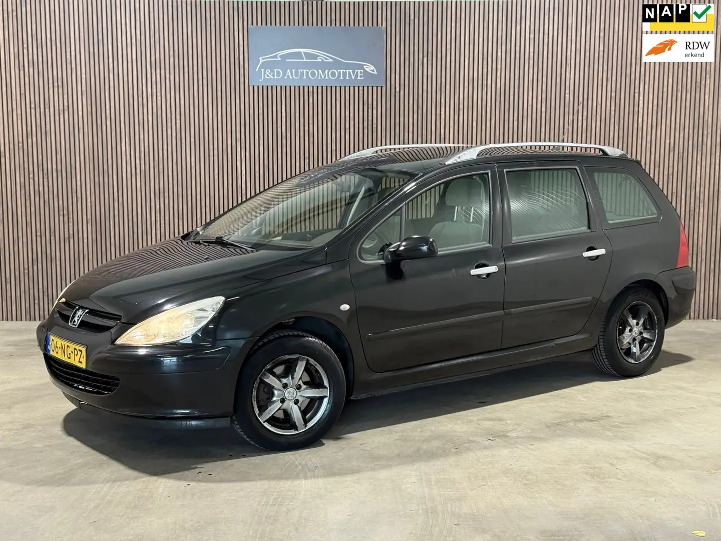 Peugeot 307 SW 1.6 16V 2003 NAP CRUISE CLIMA AIRCO ELEK-RAMEN Zwart - 1