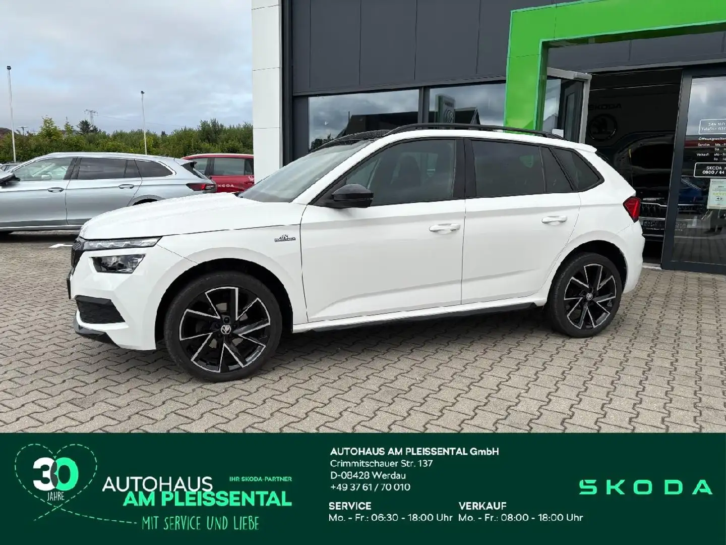 Skoda Kamiq Monte Carlo 110 kW DSG beh. WSS*SZH*PDC Weiß - 1