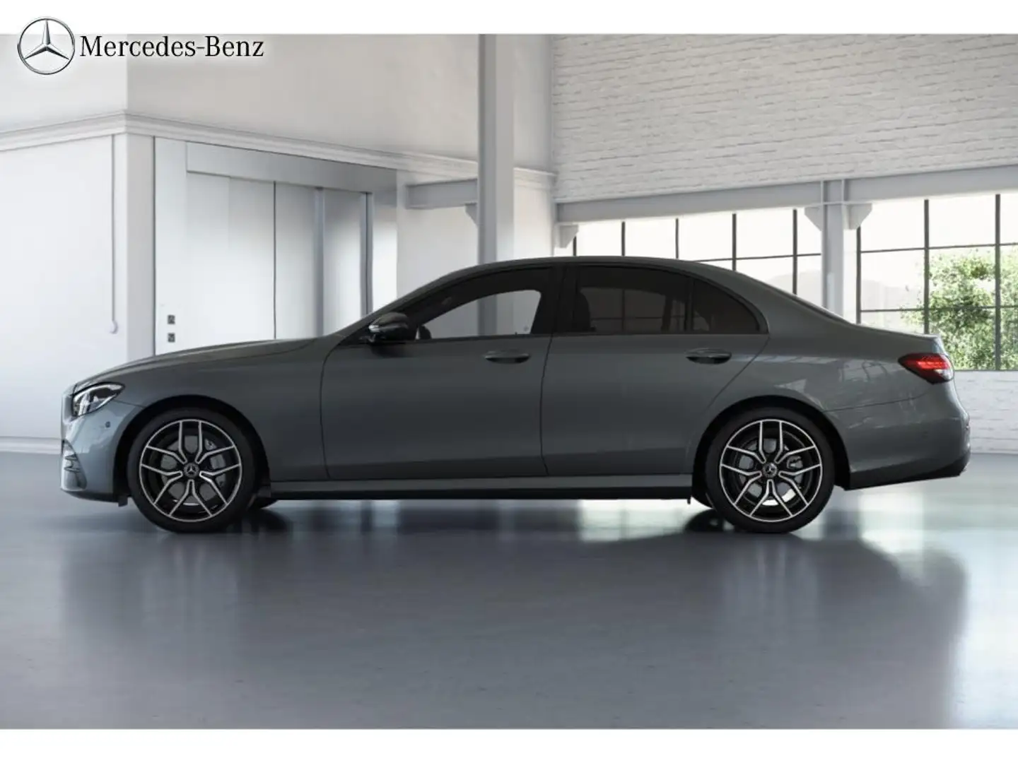 Mercedes-Benz E 220 d Limousine AMG Night+360°+AHK+19+LED Grau - 2