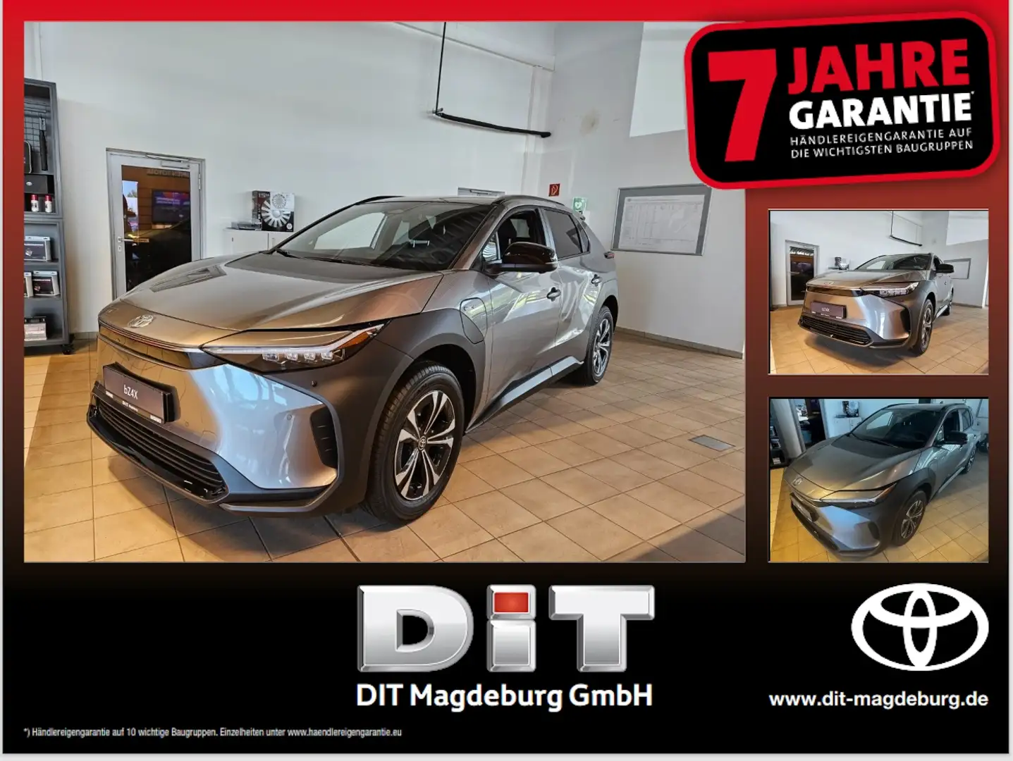 Toyota bZ4X FWD Teamplayer Kamera, ACC, Teilleder Silber - 1