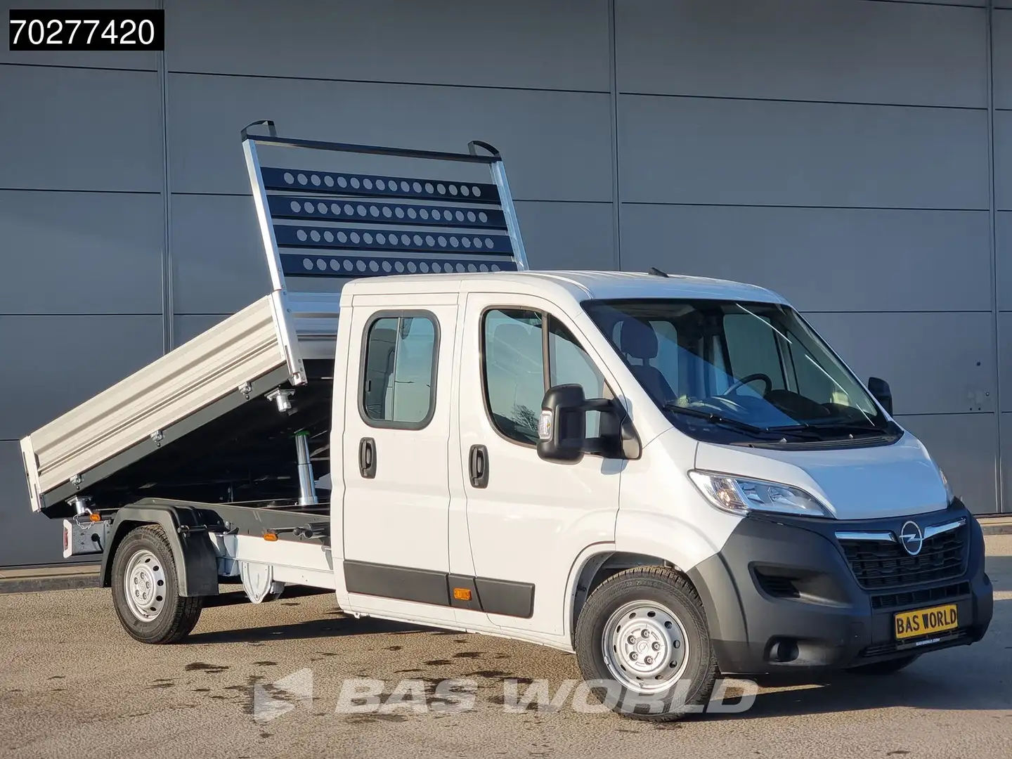 Opel Movano 140PK 3 zijdige Kipper Dubbel Cabine Trekhaak Airc Biały - 2
