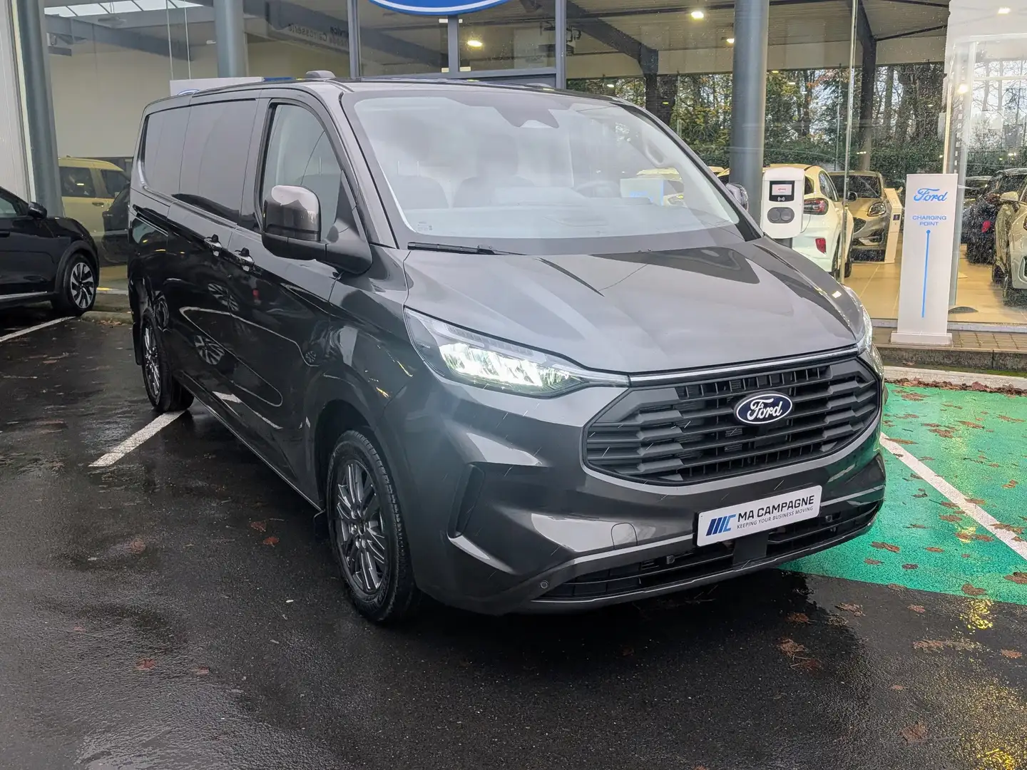 Ford Transit Custom Limited 320L L2 2.0TDCi 170pk A8 automaat Gris - 1