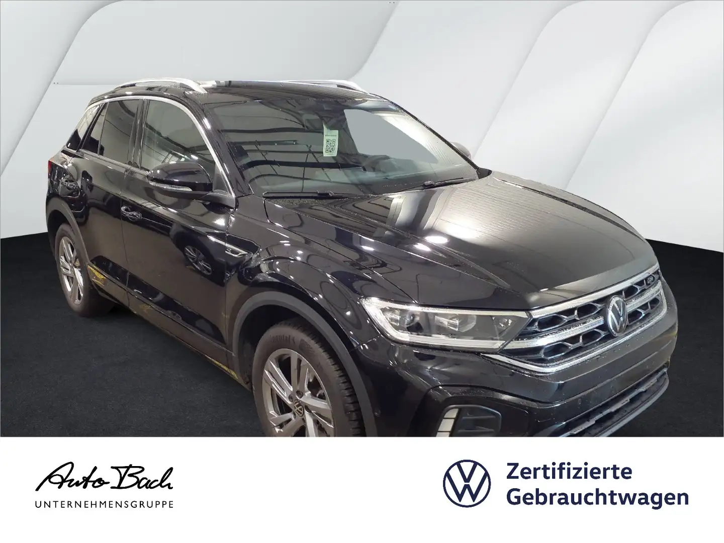 Volkswagen T-Roc 1.5 TSI DSG R-Line, AHK, Navi, LED, Rückfa Schwarz - 1