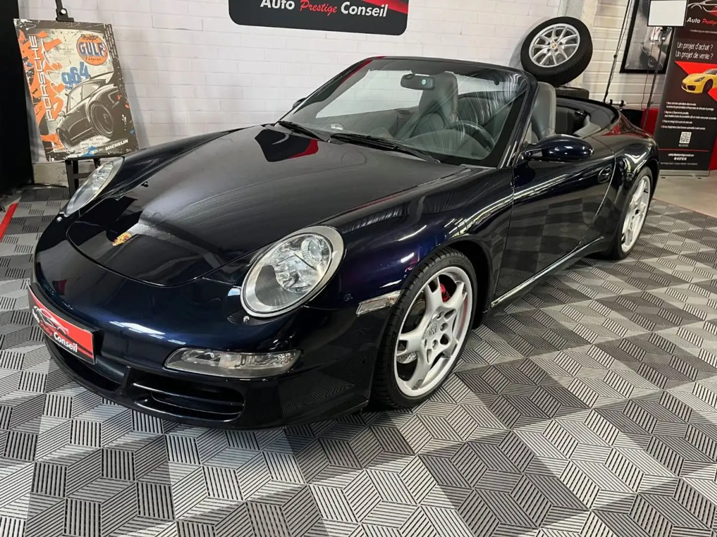 Porsche 997 997.1 S Cabriolet Bleu - 1