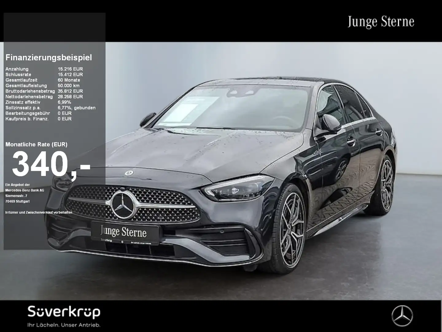 Mercedes-Benz C 300 +AMG DISTR SPUR KAMERA PDC SHZ Grijs - 1
