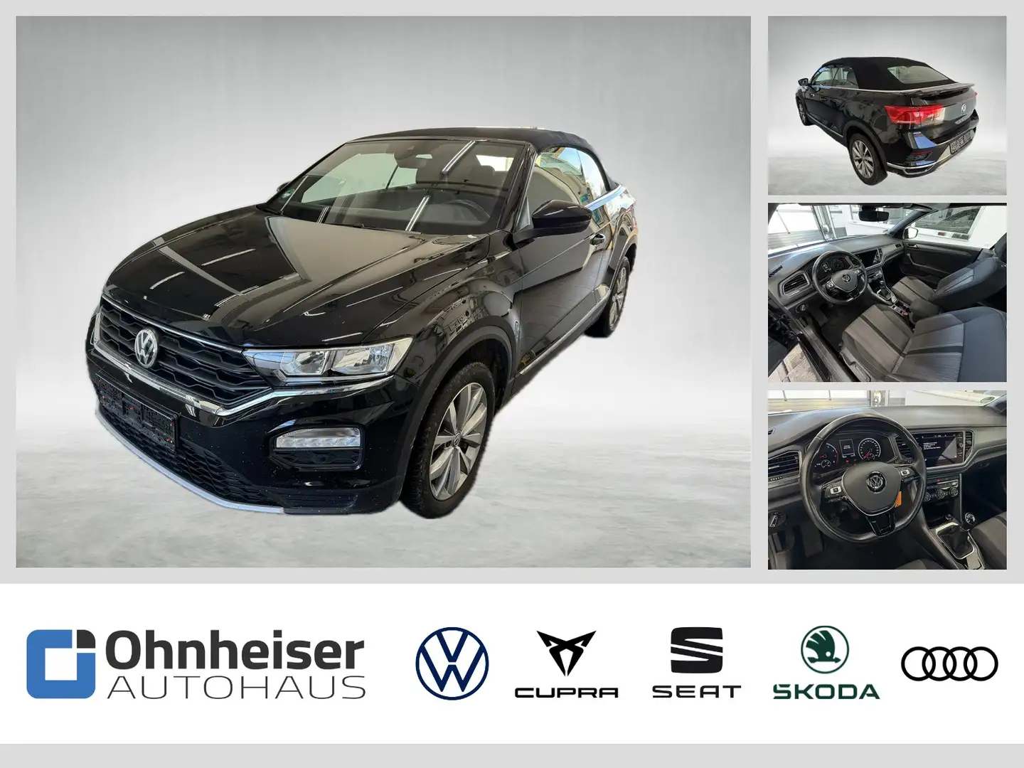 Volkswagen T-Roc Cabriolet 1.0 TSI Style SHZ*NAVI*ACC*2xPDC*C Schwarz - 1
