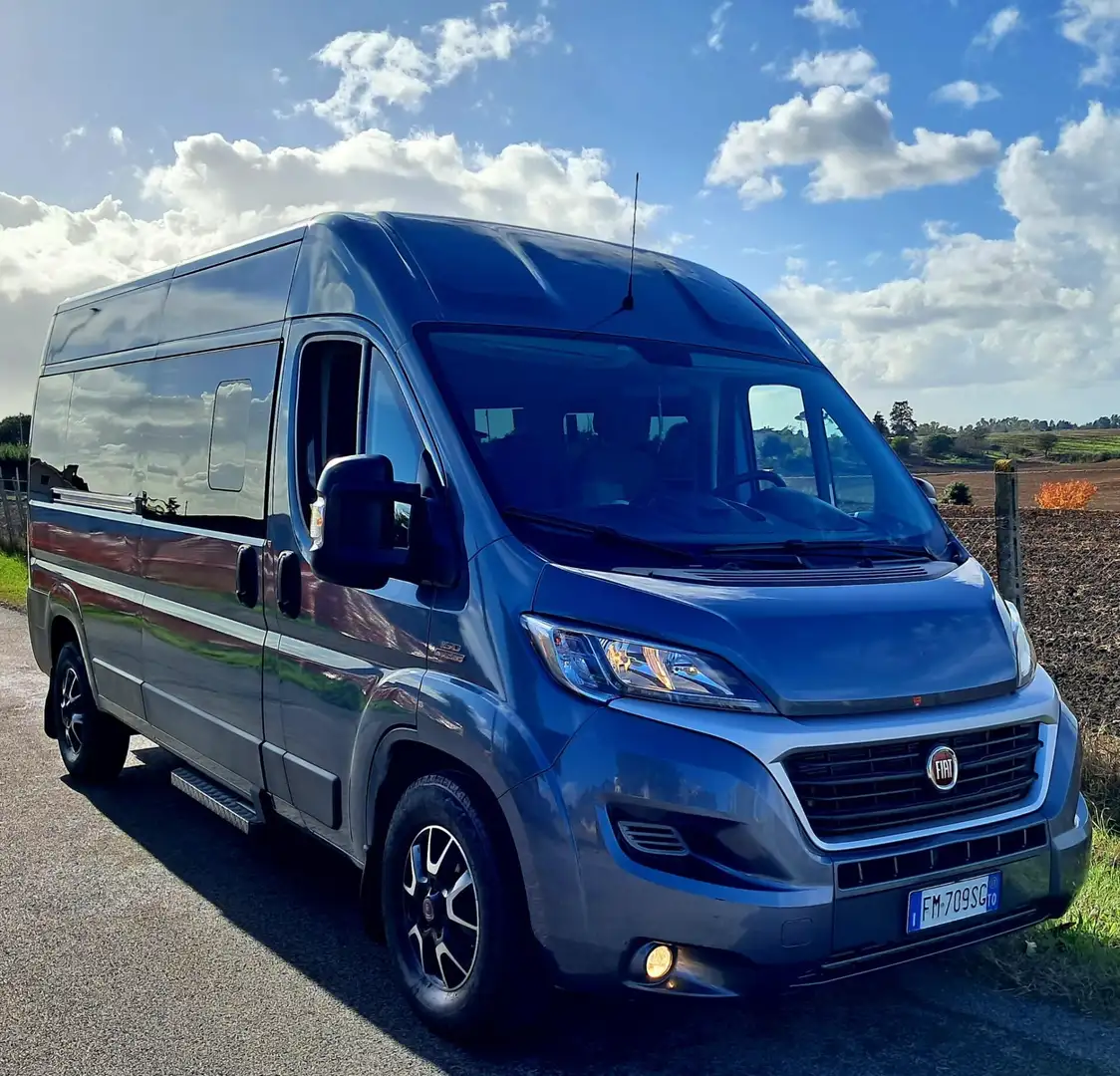 Fiat Ducato Ducato Maxi 9 POSTI TRASPORTO DISABILI 5 CARROZZIN Blu/Azzurro - 2