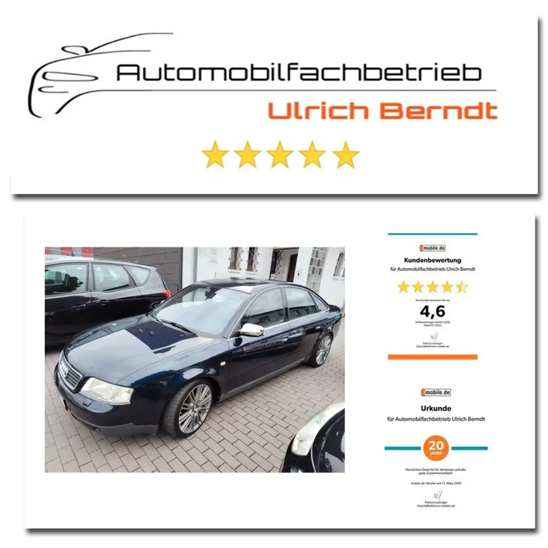 Audi A6 4B - 2,8 Limousine -TÜV+ Insp. neu Blau - 1