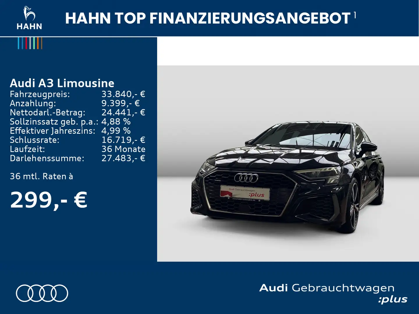 Audi A3 40TFSI quattro S tronic S line Virt Noir - 2