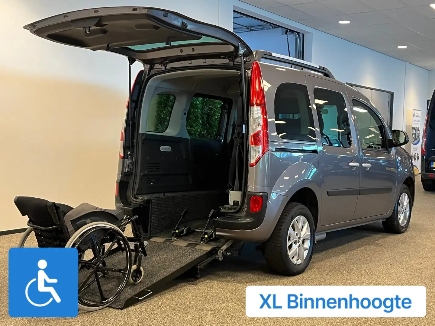 Renault Kangoo Rolstoelauto XXL-Ombouw 150cm Grijs - 2