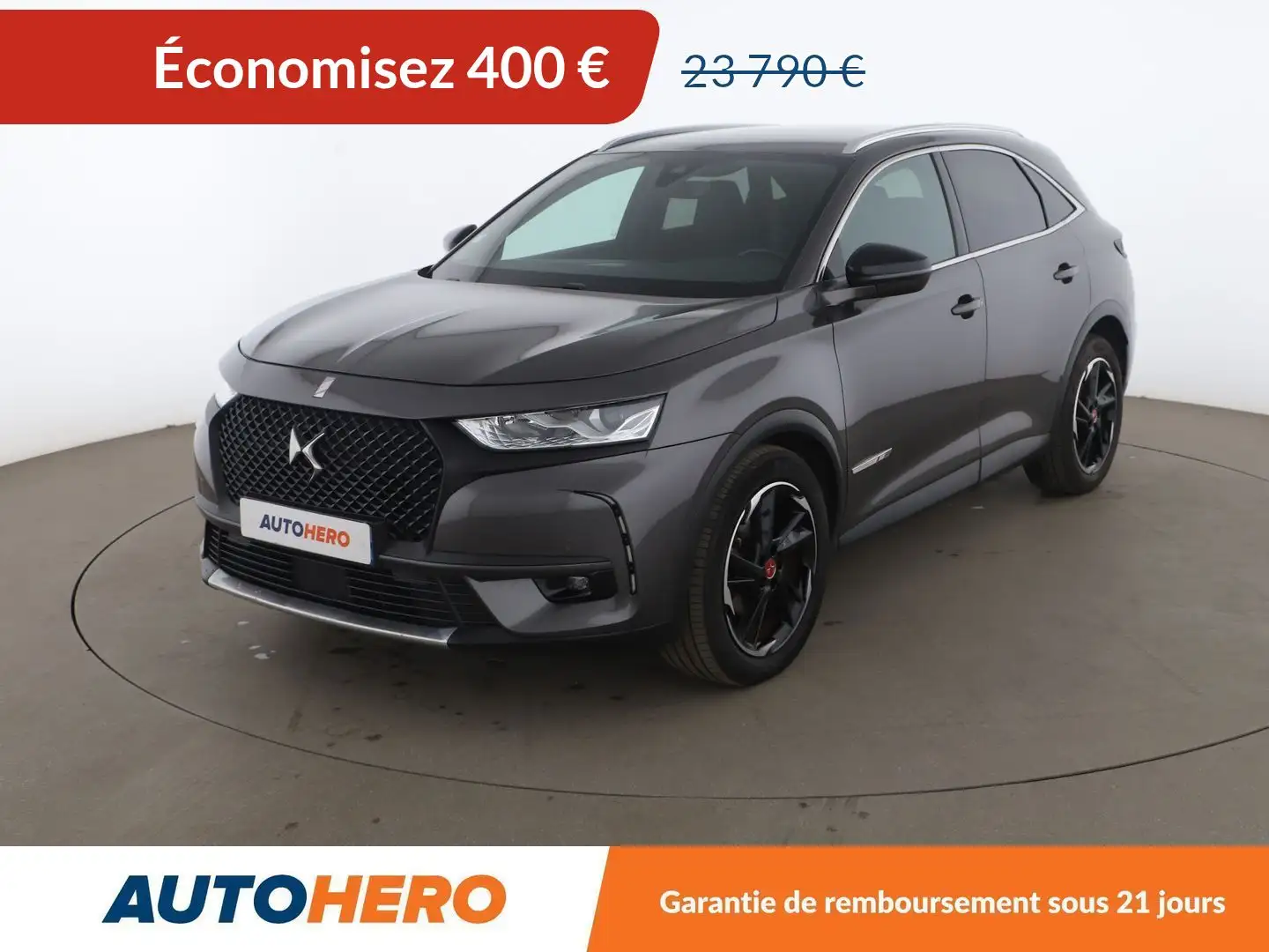 DS Automobiles DS 7 Crossback 2.0 Blue-HDi Performance Line Automatique Gris - 1