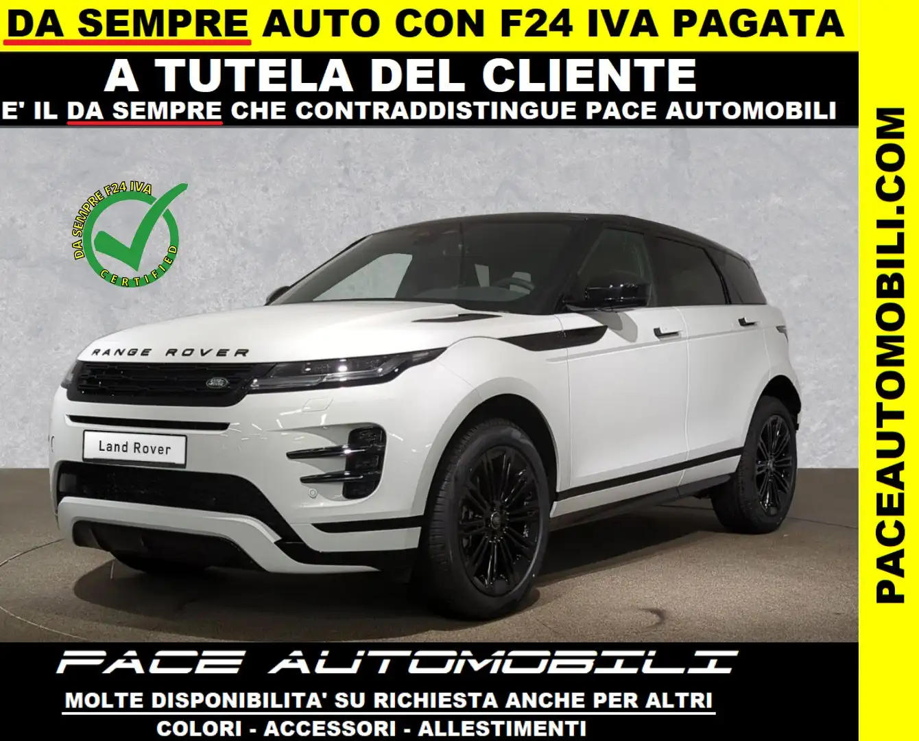 Land Rover Range Rover Evoque D165 RDYNAMIC R-DYNAMIC R DYNAMIC SE AWD BLACK ACC Bianco - 1