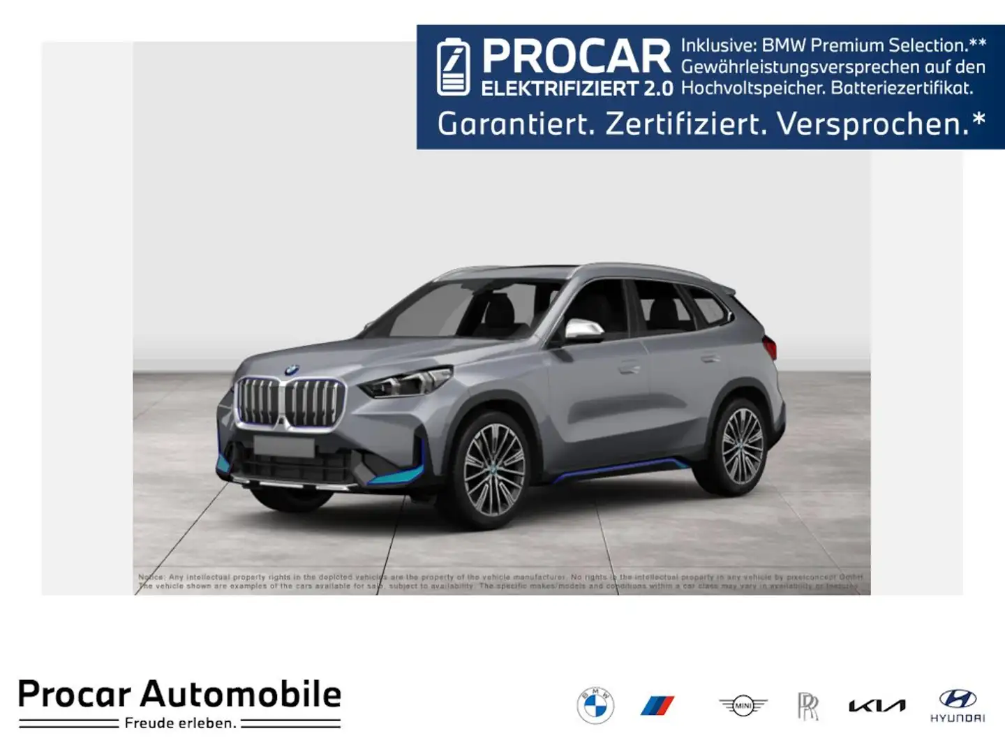 BMW iX1 xDrive30 xLine Navi LED RFK DAB Silber - 1