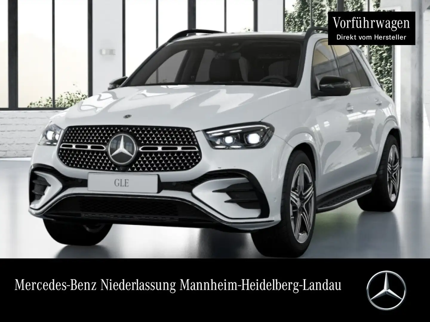 Mercedes-Benz GLE 450 d 4M AMG+NIGHT+PANO+360+AHK+MULTIBEAM+SPUR Weiß - 1