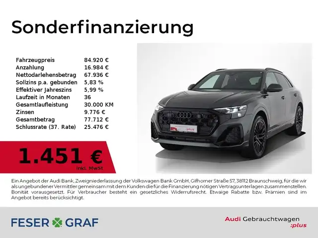 Audi Q8 50 TDI quattro S line S tronic Matrix / PANO / B&O