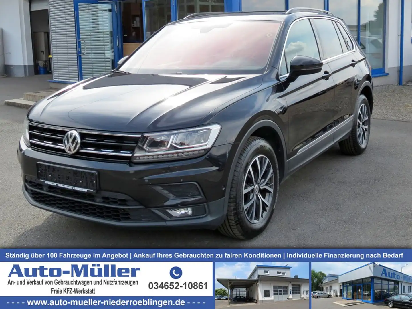 Volkswagen Tiguan Comfortline 4Mo LED Digit.-Cockpit Navi Massage Noir - 1