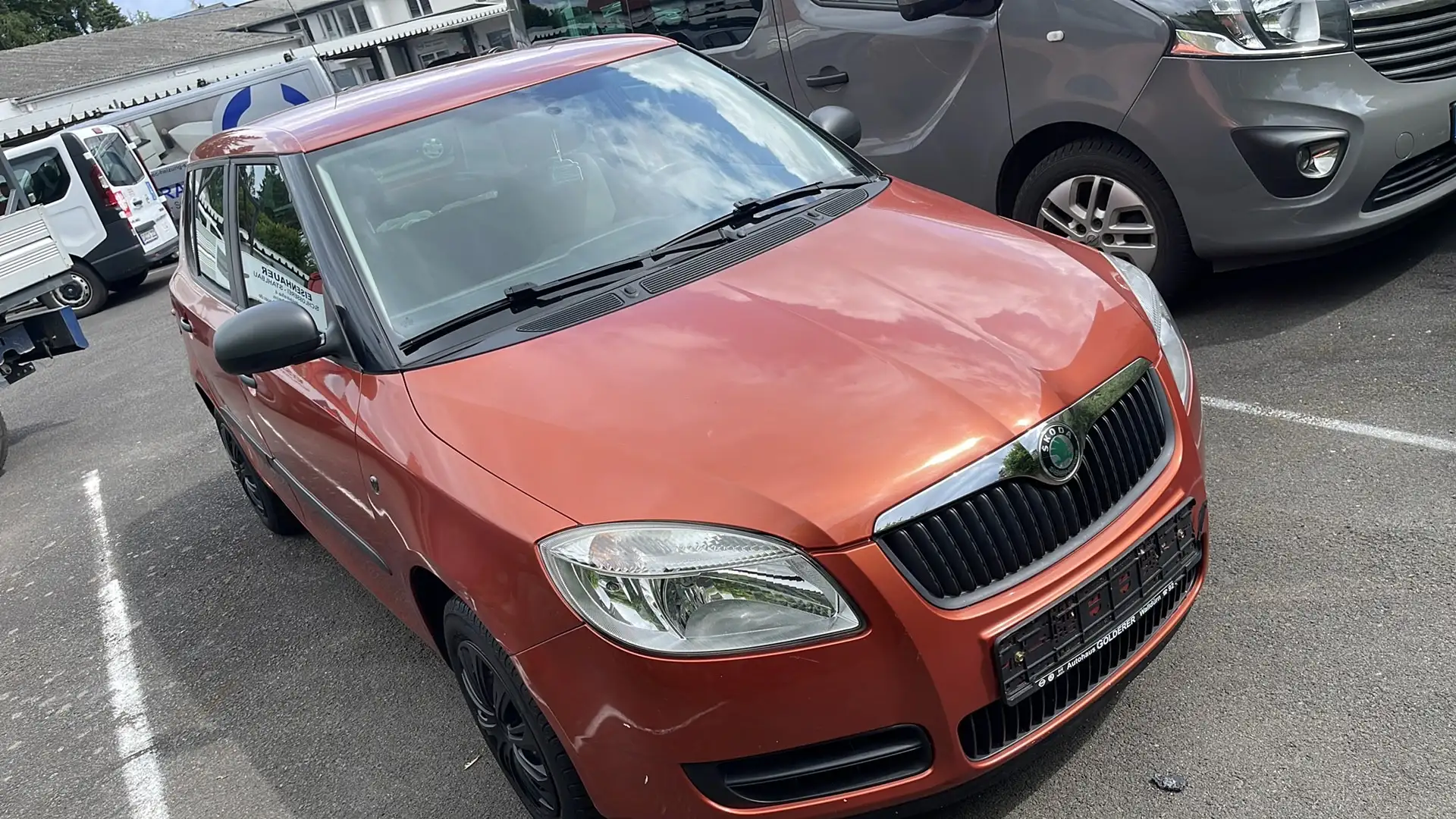 Skoda Fabia Klimaanlage 8-fach bereift Sitzheizung Orange - 1