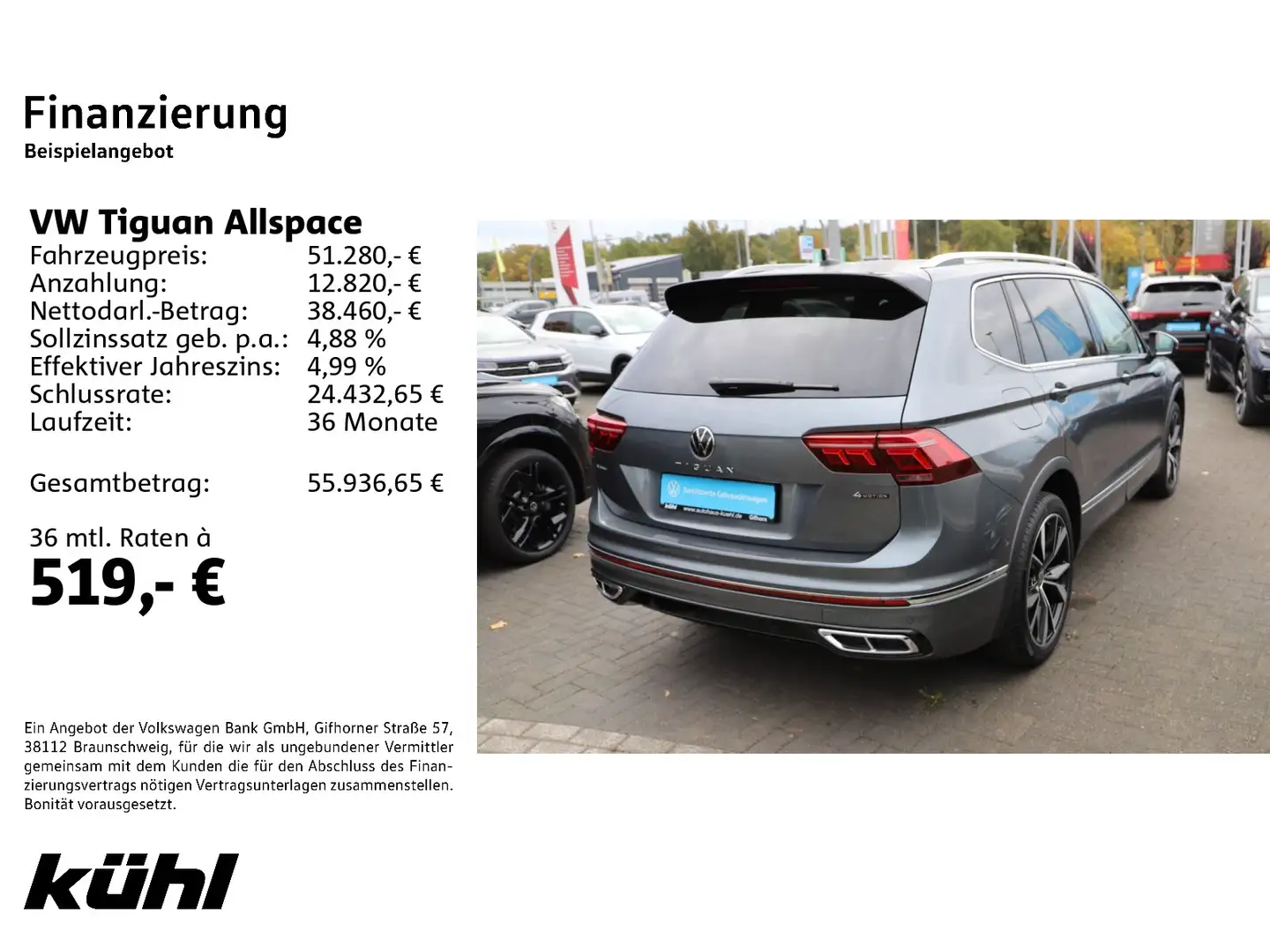 Volkswagen Tiguan Allspace 2.0 TDI 4M DSG R line IQ.Light/A Grau - 2