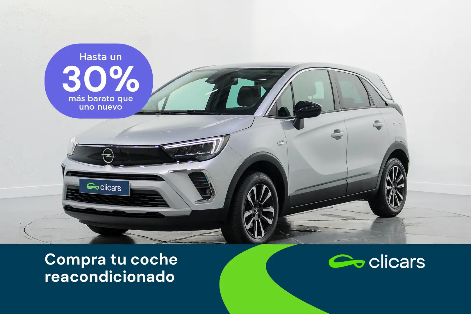 Opel Crossland 1.2 S&S Elegance pack 130 Aut. Plateado - 1