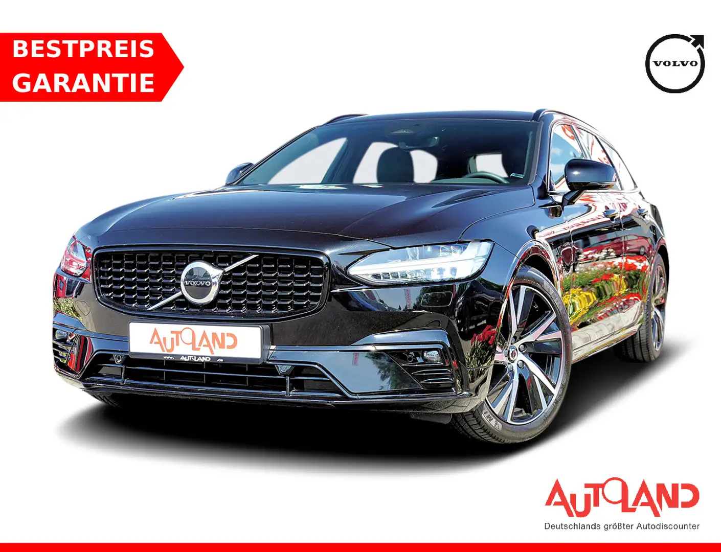 Volvo V90 V 90 Mild-Hybrid LED Navi Totwinkel Keyless Noir - 1