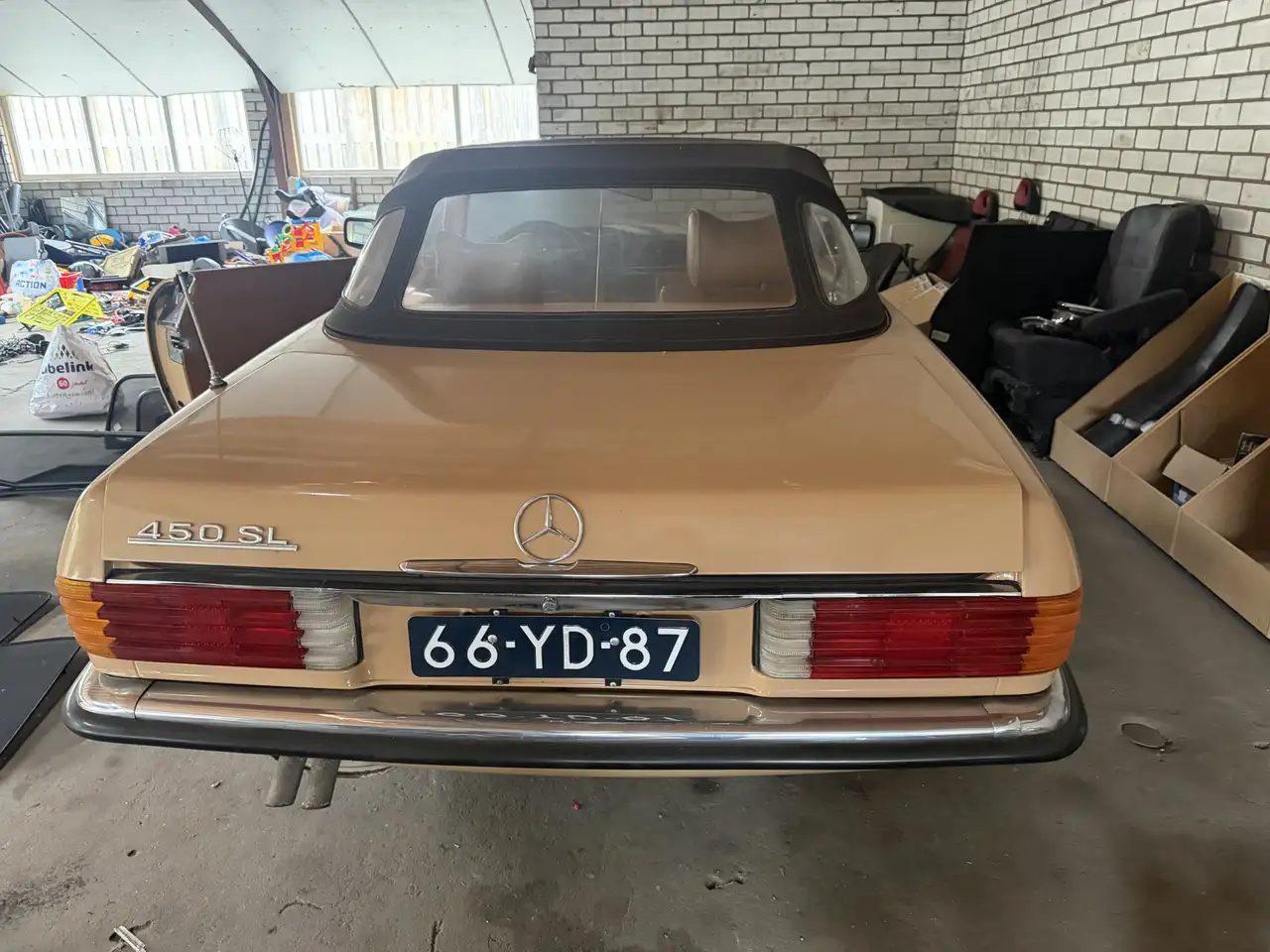 Mercedes-Benz SL 450 V8 | 1977 Hardtop Historie Nieuwstaat schuurvondst, foto 5