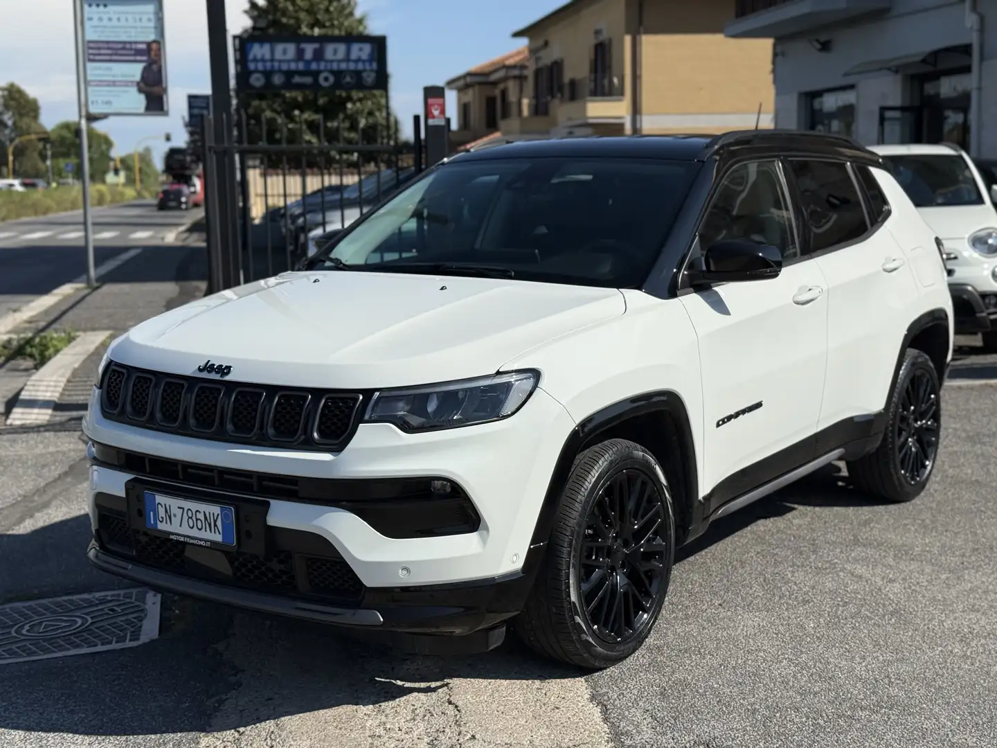 Jeep Compass 1.3 turbo T4 240cv phev S 4xe BIANCA TETTO NERO Blanc - 1