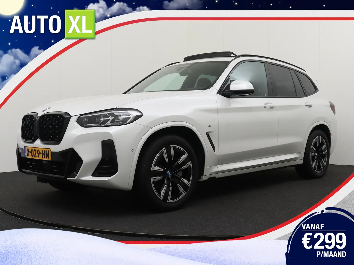 BMW iX3 80 kWh M-Sport Pano-dak Adapt. Cruise Dodehoek Cam Wit - 1